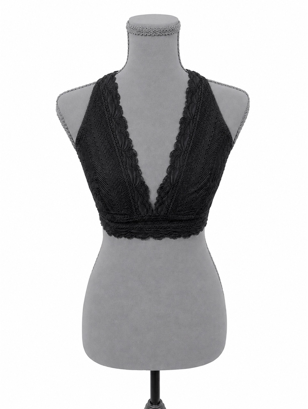 Auden Black Unlined Racerback Bralette  (S)